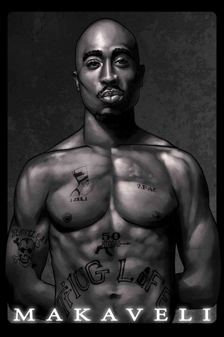 2pac Portrait