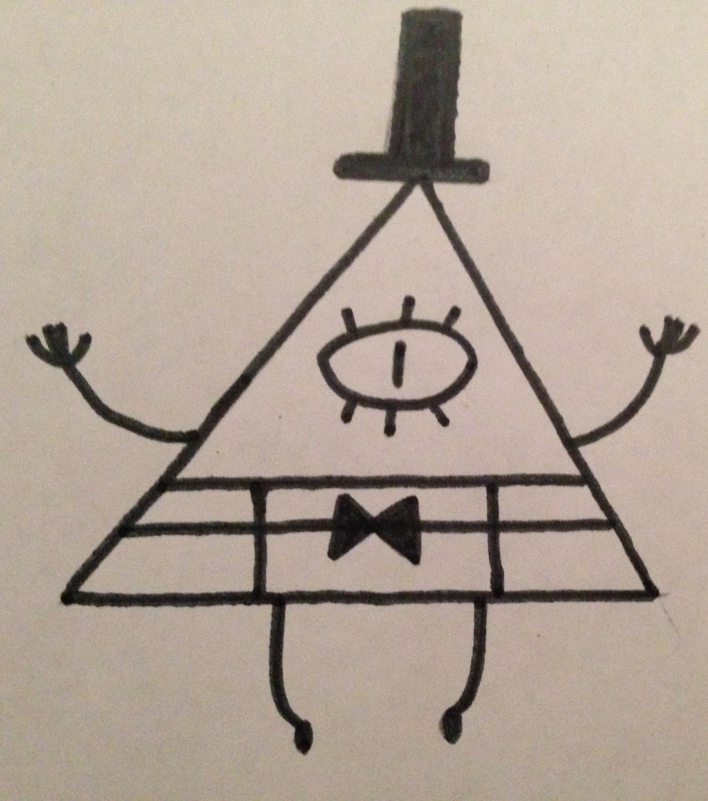 Bill cipher drawing by nogirl70 on DeviantArt