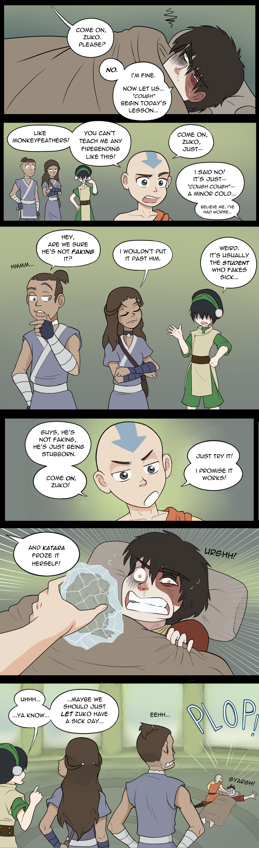 Zuko's Got A Cold (Avatar fancomic, humor) | Jedi Council Forums