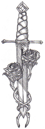 dagger and rose tattoo by myrddin89 on DeviantArt dagger and rose tattoo by myrddin89 on DeviantArt