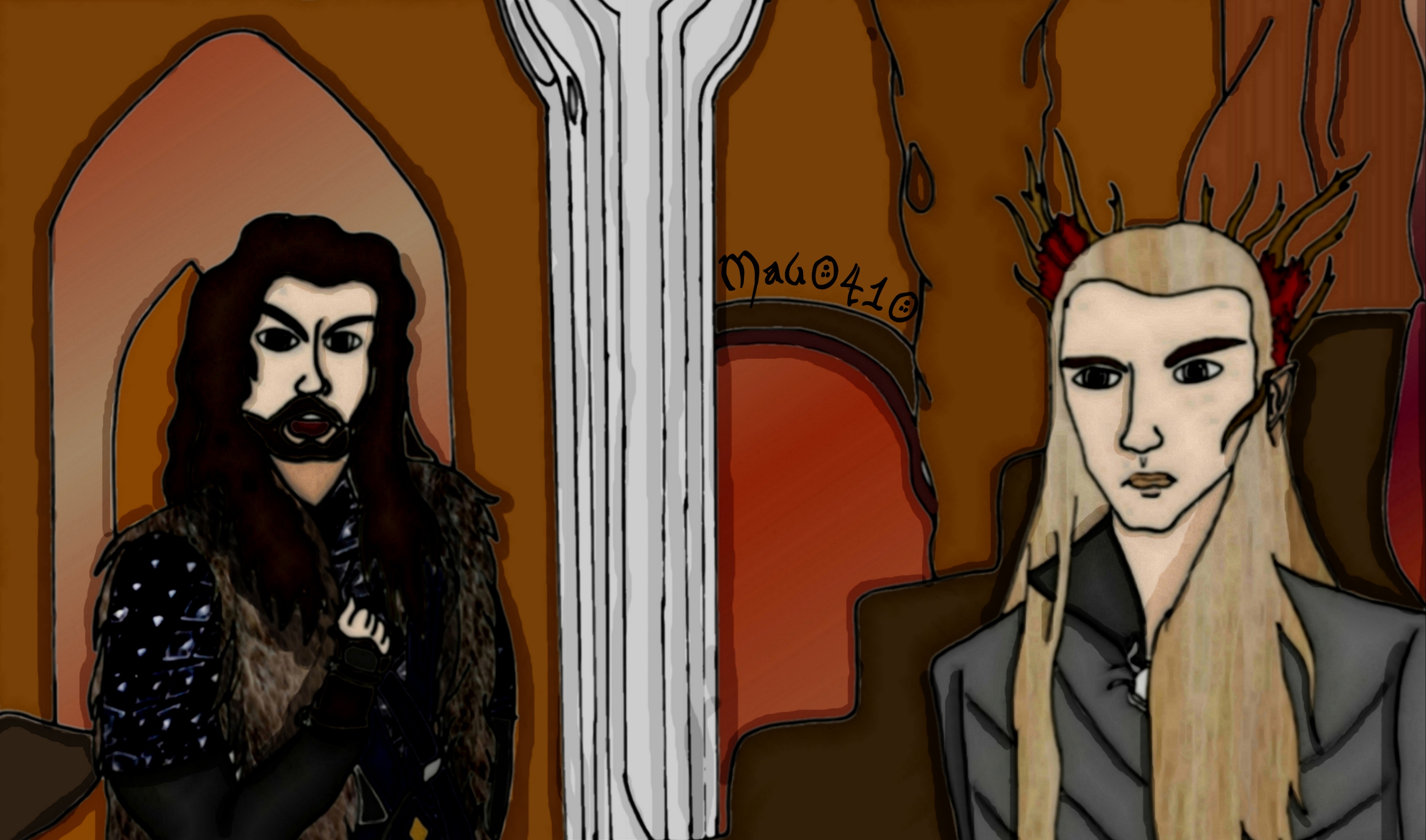 Thranduil and Thorin