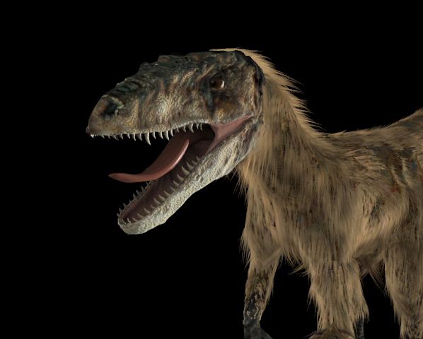 Dinosaur 3D model: Deinonychus  002