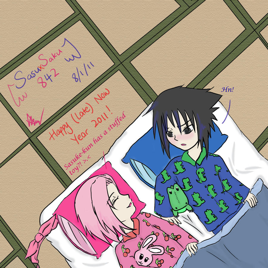 Sasusaku sleepover XP