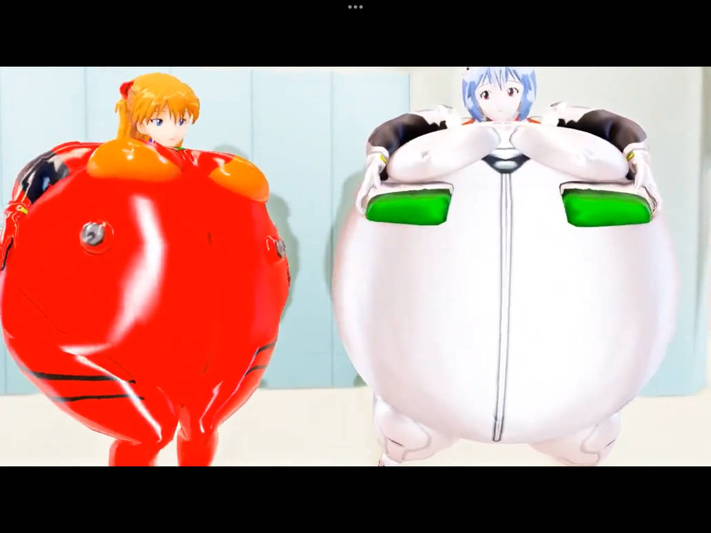 Water Inflation Animation Roly Asuka and Rei Roly Poly Inflation by LightyearvZerg432 on DeviantArt