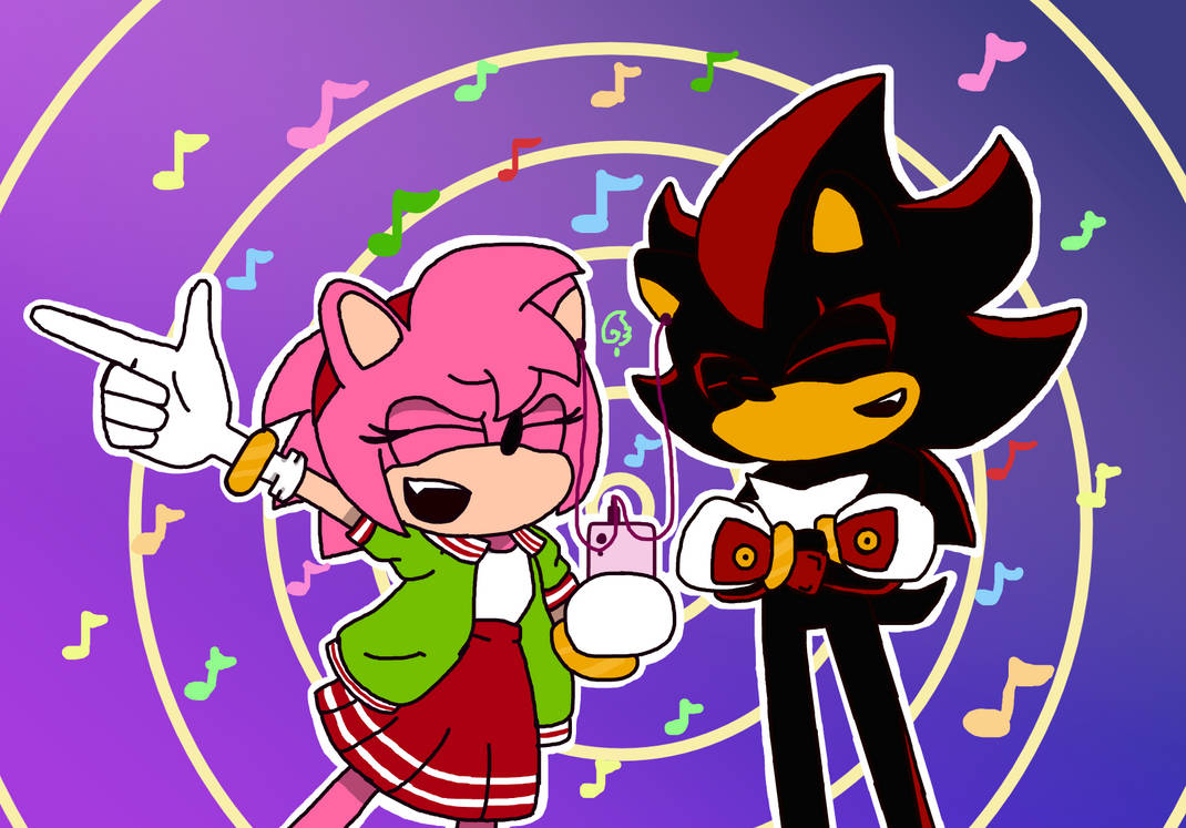 Amy and Shadow singing by FlameHeart87 on DeviantArt