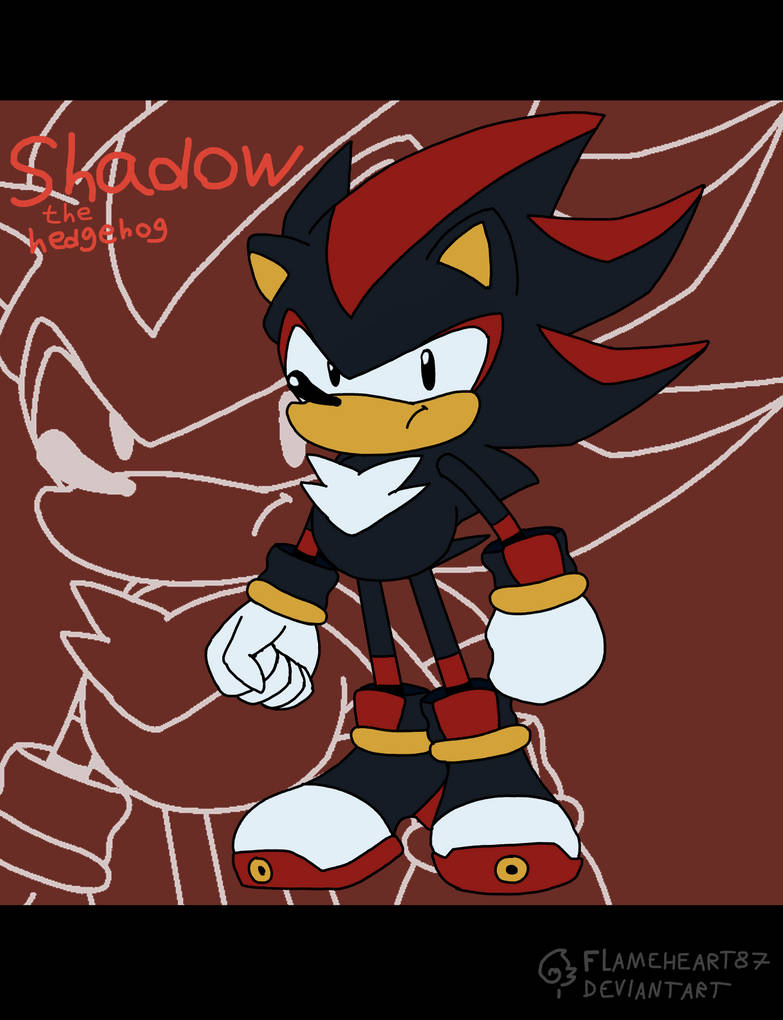 Shadow (Junio/Toei style) Sonic CD by FlameHeart87 on DeviantArt