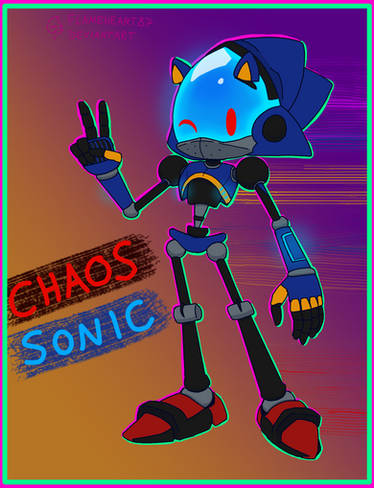 Sonic Prime - Chaos (Metal) Sonic by Brokenhollowglass on DeviantArt