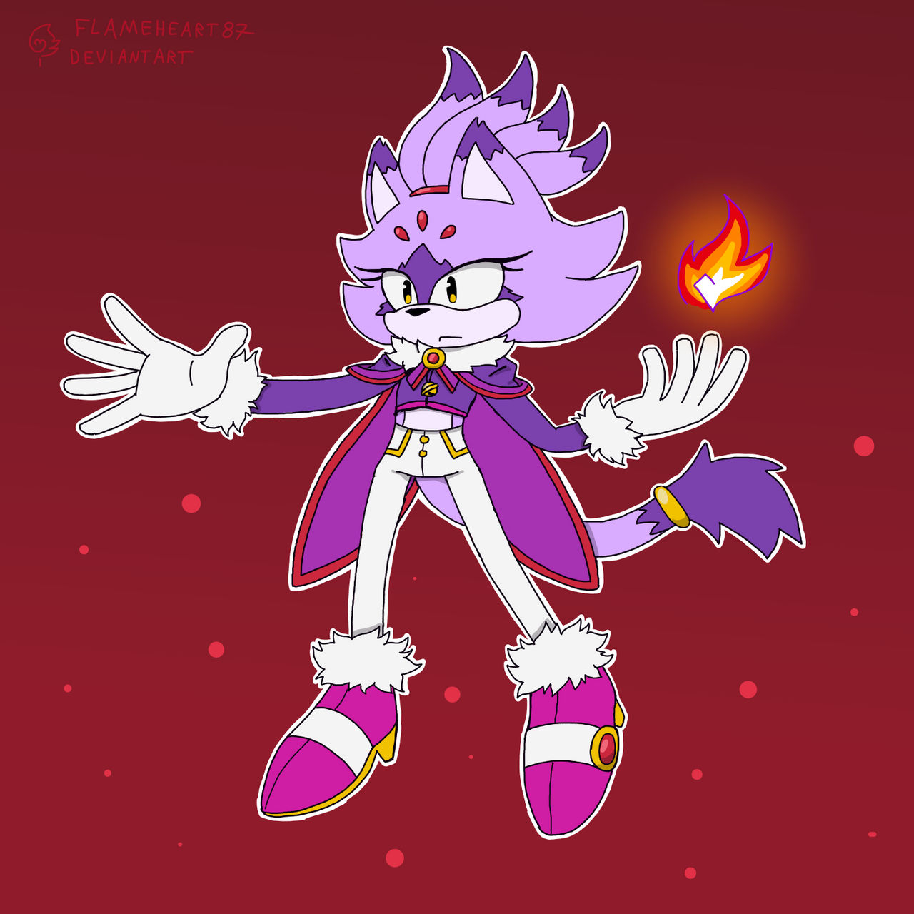 Blaze Keyed Deviantart New Blaze Design (Again) by FlameHeart87 on DeviantArt