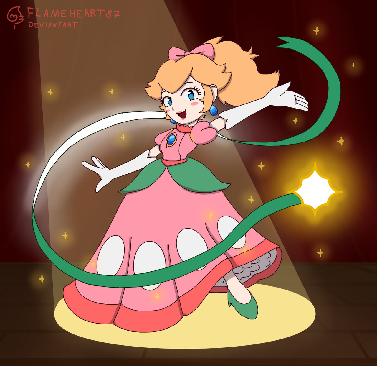 Princess Peach Showtime! by FlameHeart87 on DeviantArt