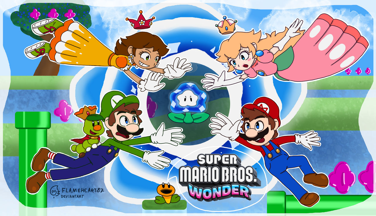 Mario Wonder Rrender Super Mario Bros Wonder by FlameHeart87 on DeviantArt