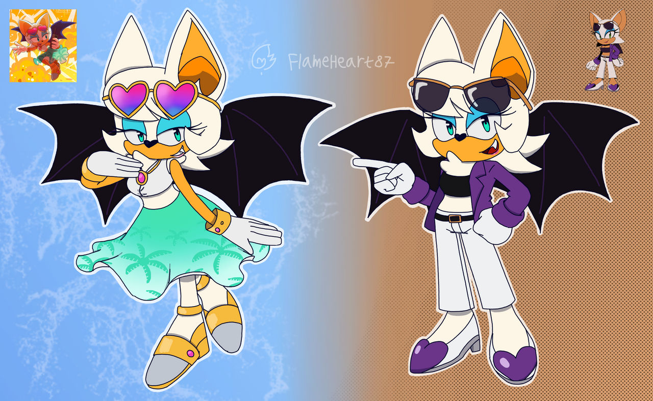 Rouge The Bat Outfits 8 by FlameHeart87 on DeviantArt