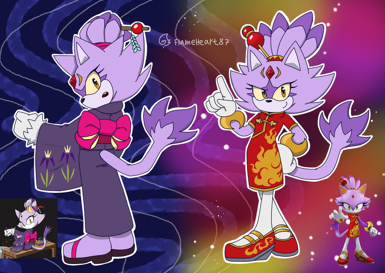 Blaze Keyed Deviantart Blaze The Cat Outfits 4 by FlameHeart87 on DeviantArt