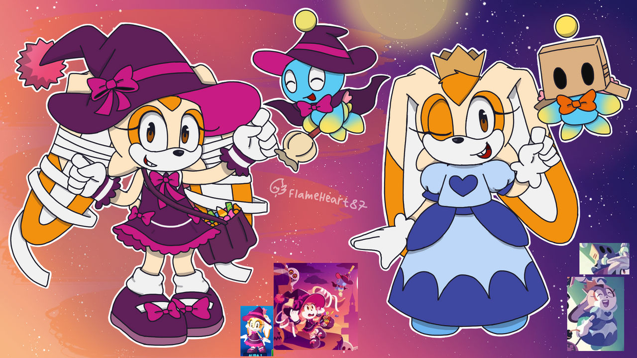 Cream The Rabbit Outfits 8 + Cheese The Chao by FlameHeart87 on DeviantArt