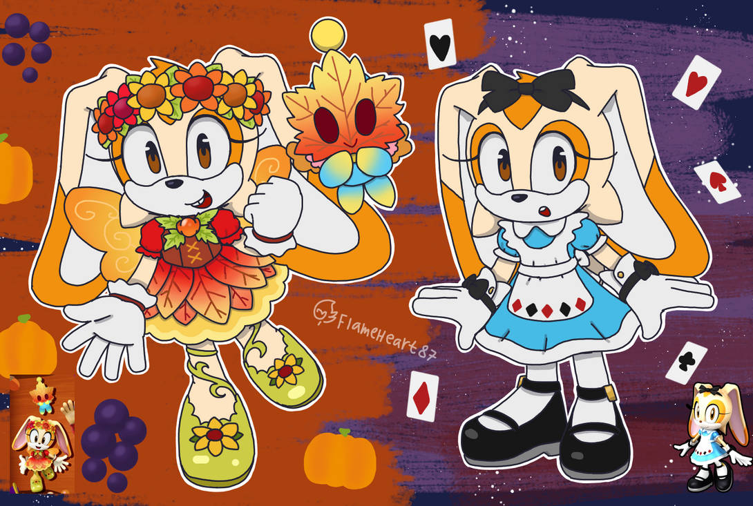 Cream The Rabbit Fasion Cream The Rabbit Outfits 9 + Cheese The Chao by FlameHeart87 on DeviantArt