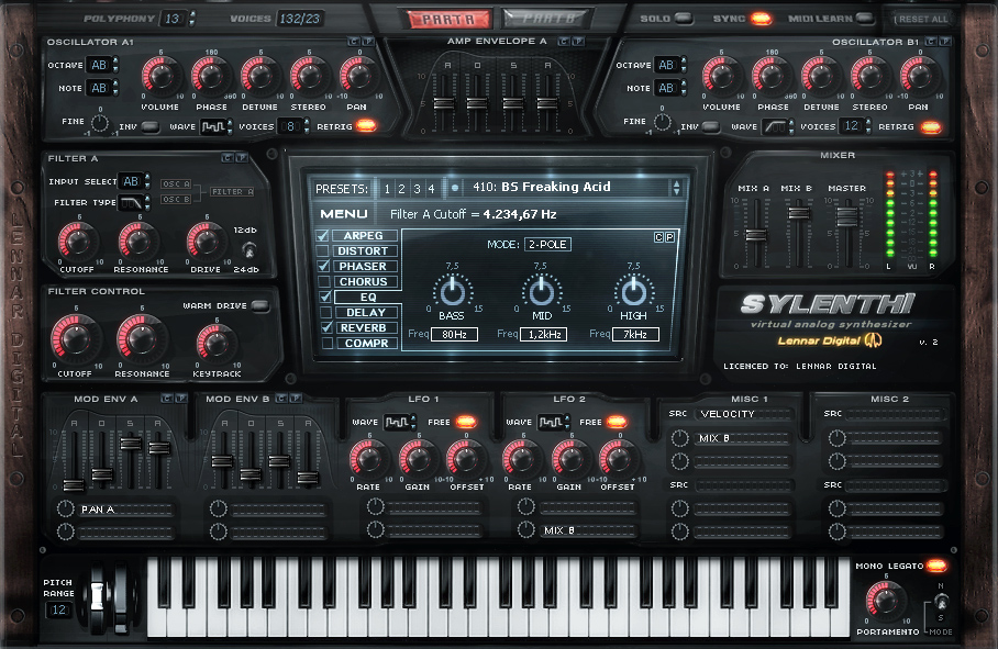 Lennard Sylenth1 Dark Skin vst gui design