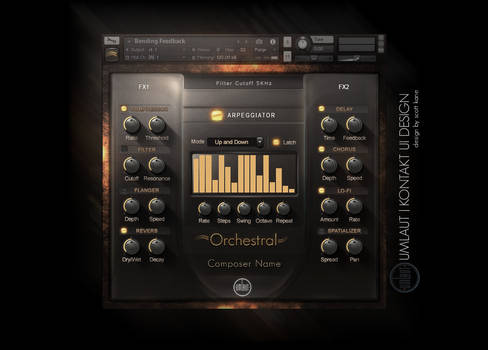 Orchestral Kontakt GUI Interface