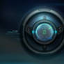 Futuristic Steering Wheel with LCD with GUI Design