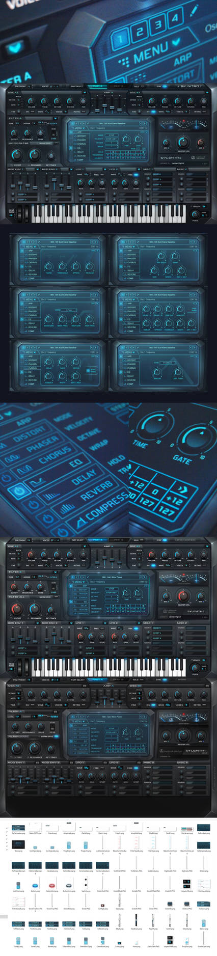 Skin Audio Sylenth1 Nitro Skin Audio VST GUI Design by Scott-Kane on DeviantArt