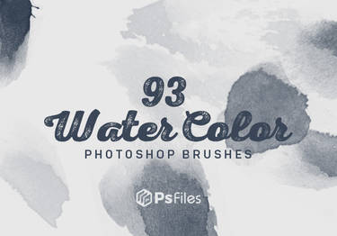 Free Water Color photoshop brushes PSFiles