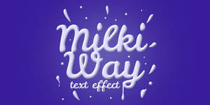 Free Milk Text Effect PSD