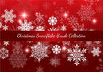 Christmas snowflake brush collection photoshop