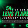 Free 54 Lens Flares Photoshop Brushes Pack