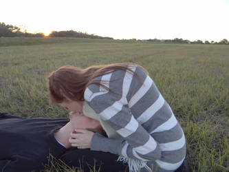 Kissing At Sunset