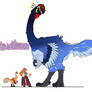 VioletTown - Oviraptor and gigantoraptor.