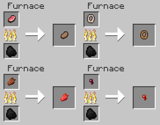 Minecraft All Food Recipes