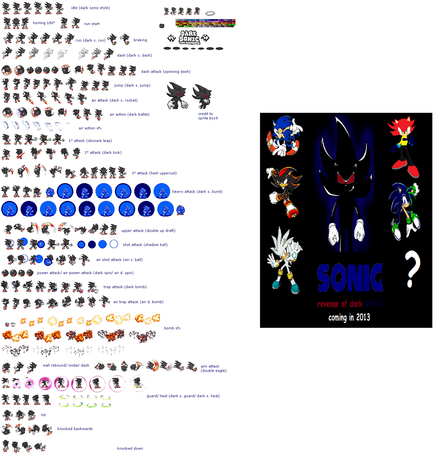 Dark Hyper Sonic sprites (UPDATED) by multiadventures984 on DeviantArt
