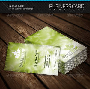 Green is Back Business Card