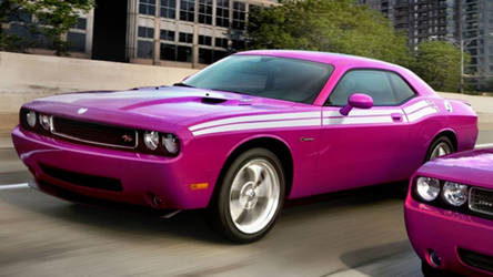 Rare Pink Dodge Challenger Muscle Car Stolen