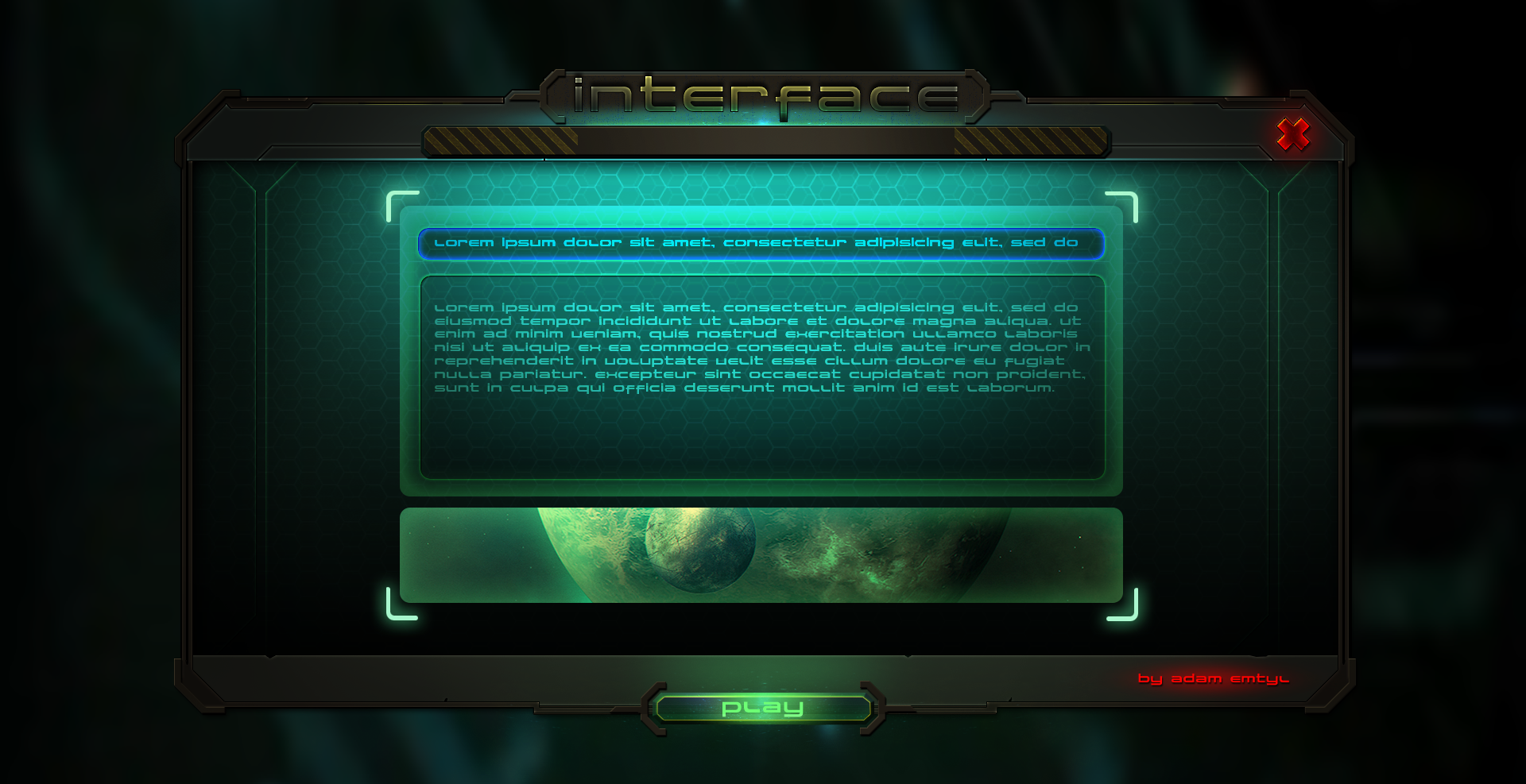 game interface