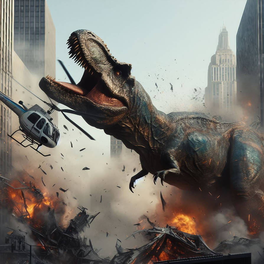 Tigerosaurus Rampage T-Rex Rampage by AI-Agent-Zero on DeviantArt