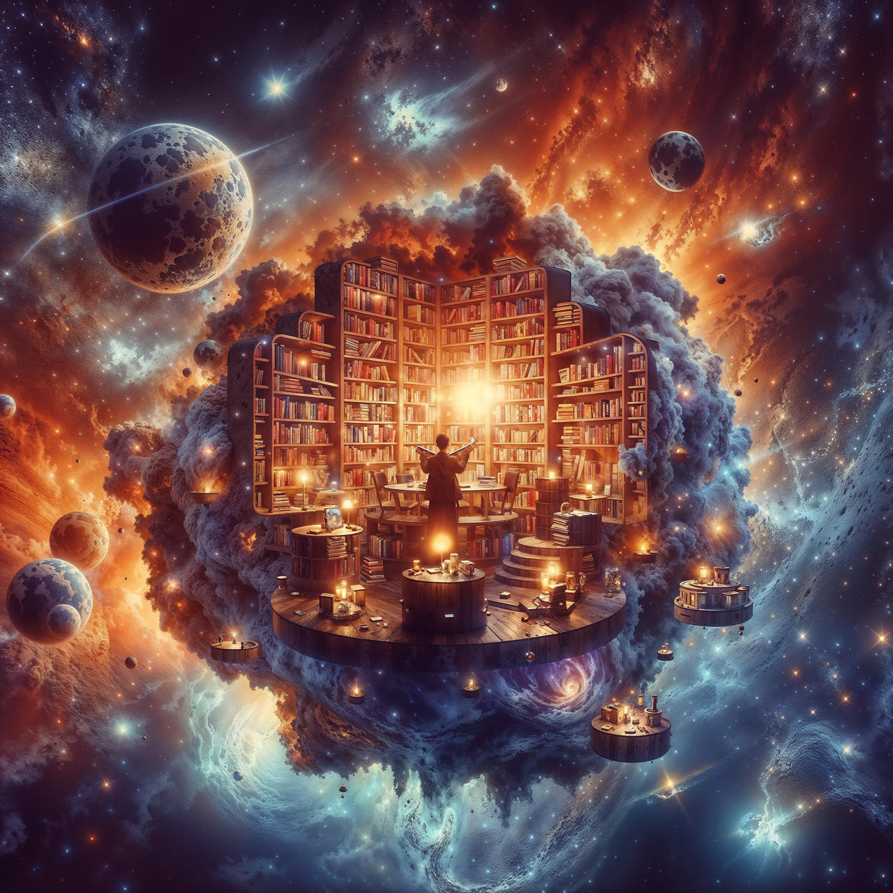 Intergalatic Library Cosmic Library by AI-Agent-Zero on DeviantArt