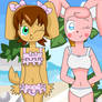 Bikini Summer Banny And Winnie!