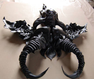 Baphomet goat leather mask