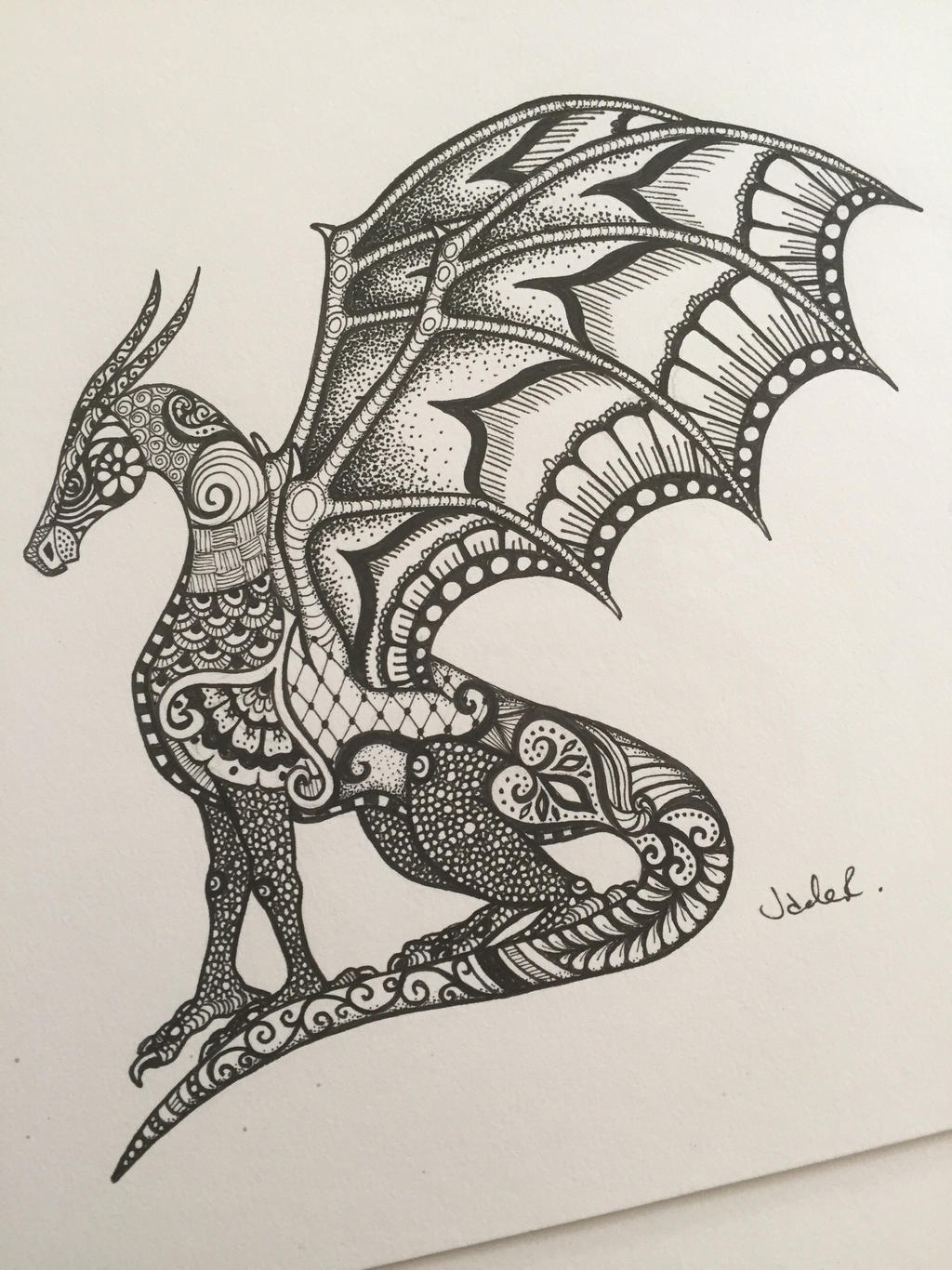 Zentangle Dragon By Bulletproof001 On DeviantArt