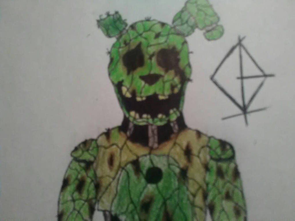 Bad Springtrap drawing by ForbiddenCitizen on DeviantArt