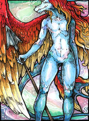 ACEO: Phoenix Athena