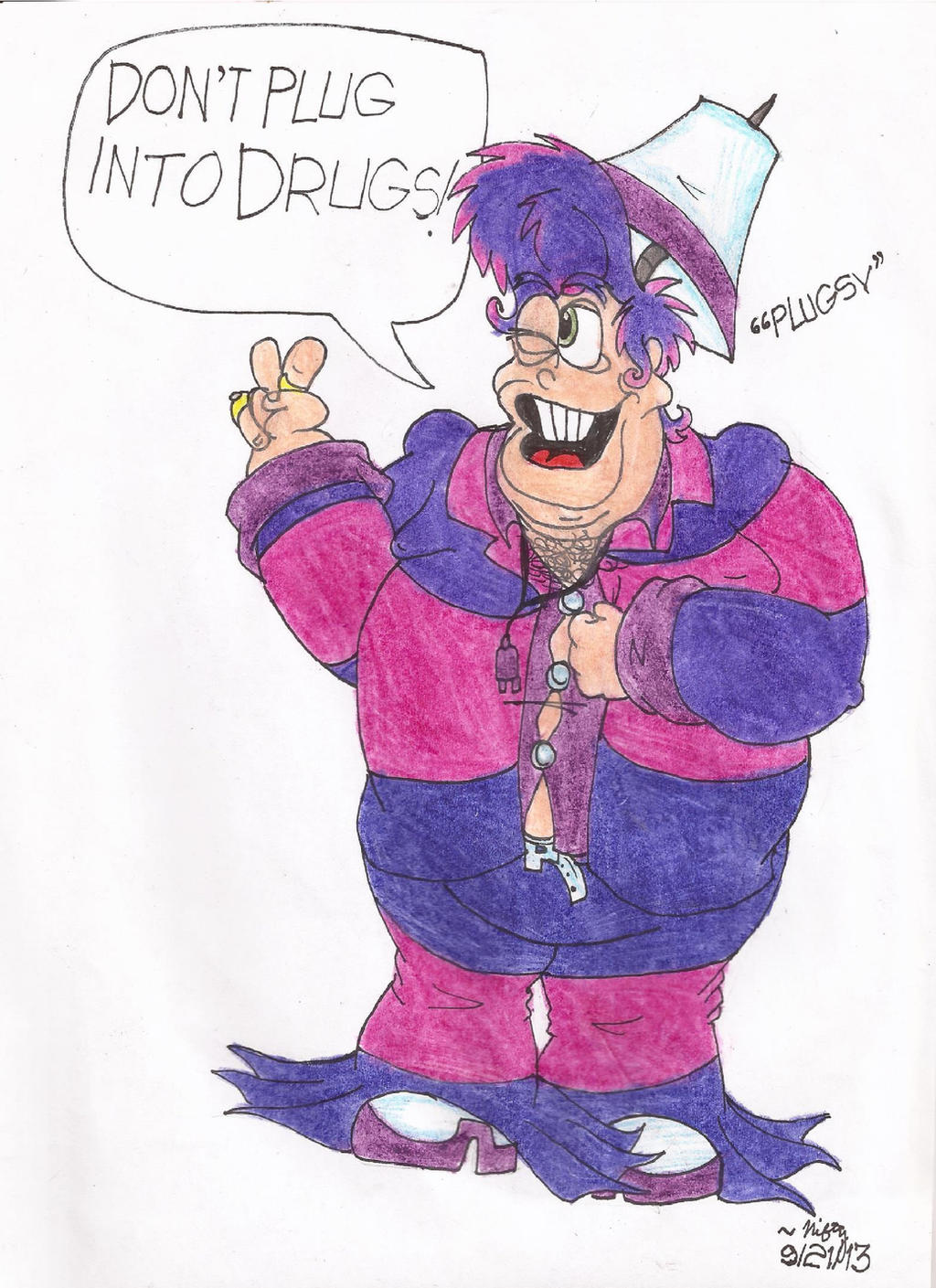 Plugsy TBLT-Plugsy the '80's PSA Star by NiftyNautilus on DeviantArt