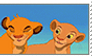 TLK: Young Simba and Nala Stamp