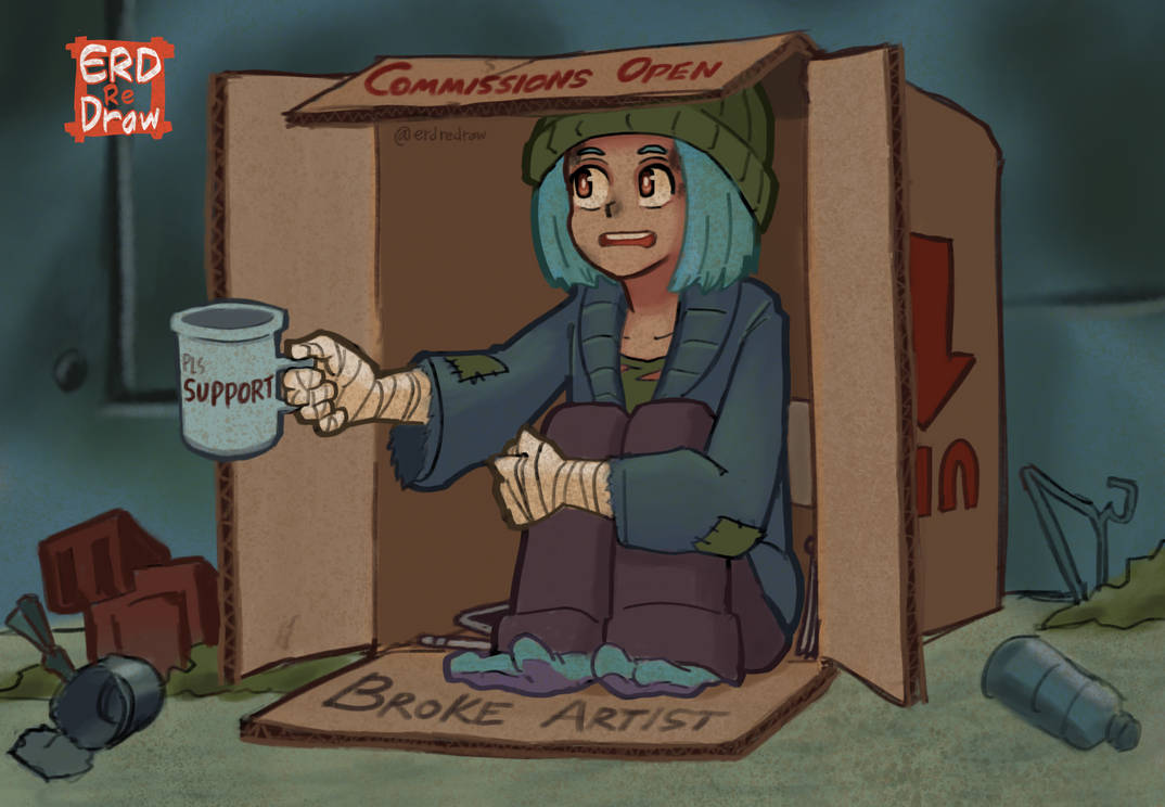 Broke Artist (Squidward Spare Change Meme) by ERD on DeviantArt