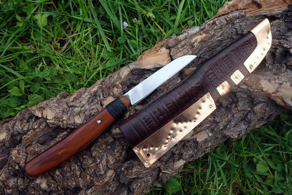 Viking Age Knife and Scabbard by Meredyth