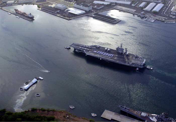 FREEDOM USS Nimitz (CVN-68) USS Arizona (BB-39)