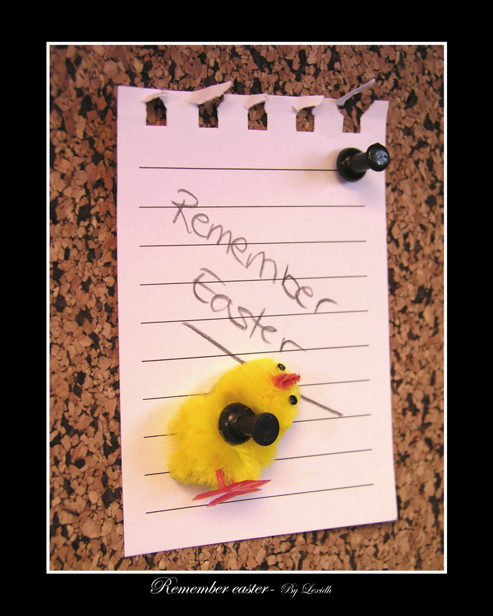 Remember easter