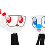 Cuphead and Mugman