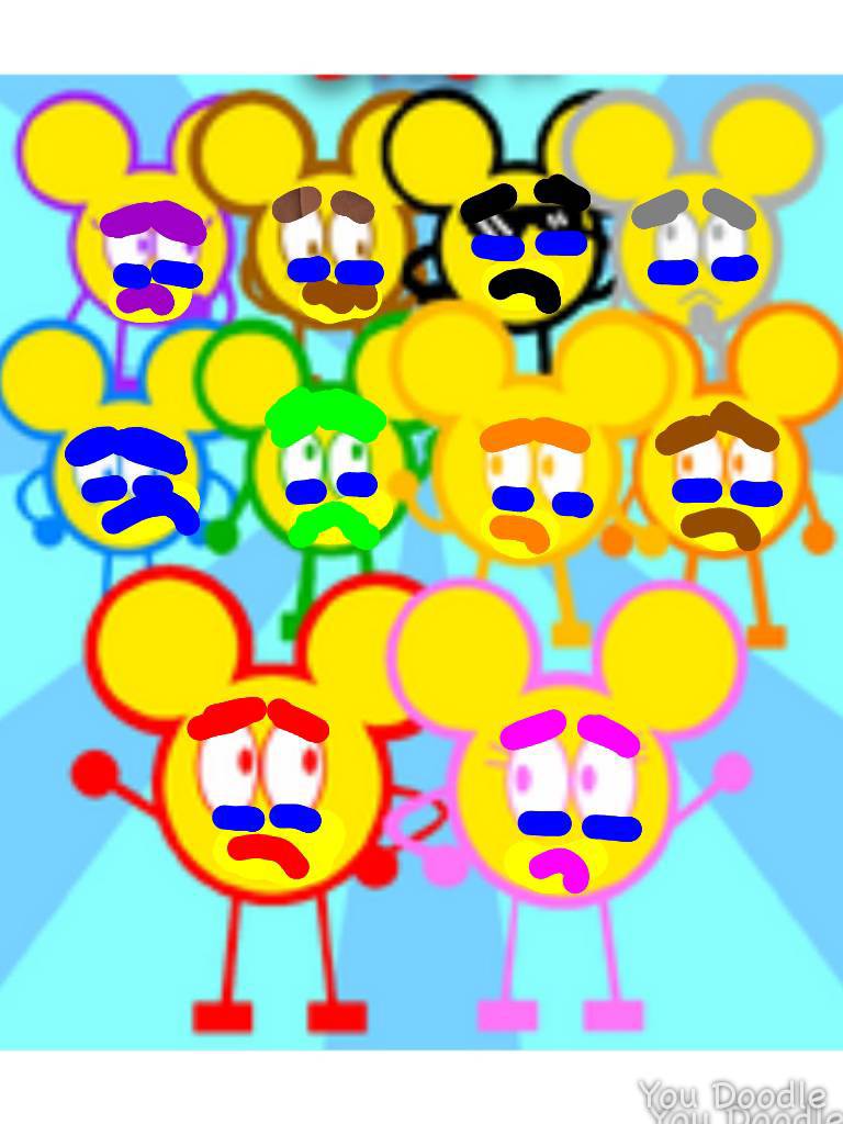 Mouseheadz Color Team Mouseheadz Are sad by Mouseheadzart on DeviantArt