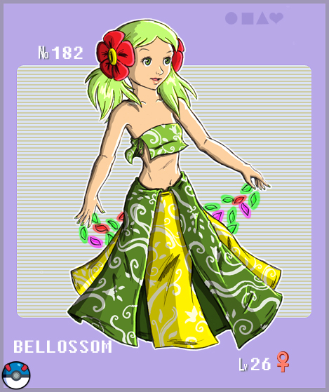 Gijinka Pokemon 182 Bellossom