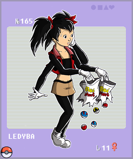 Gijinka Pokemon 165 Ledyba